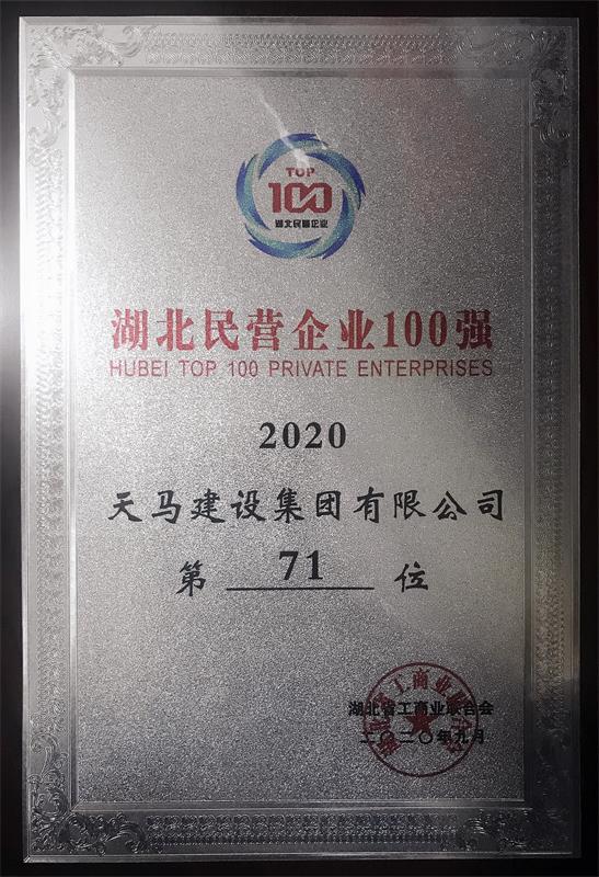 2020湖北民營企業(yè)百強
